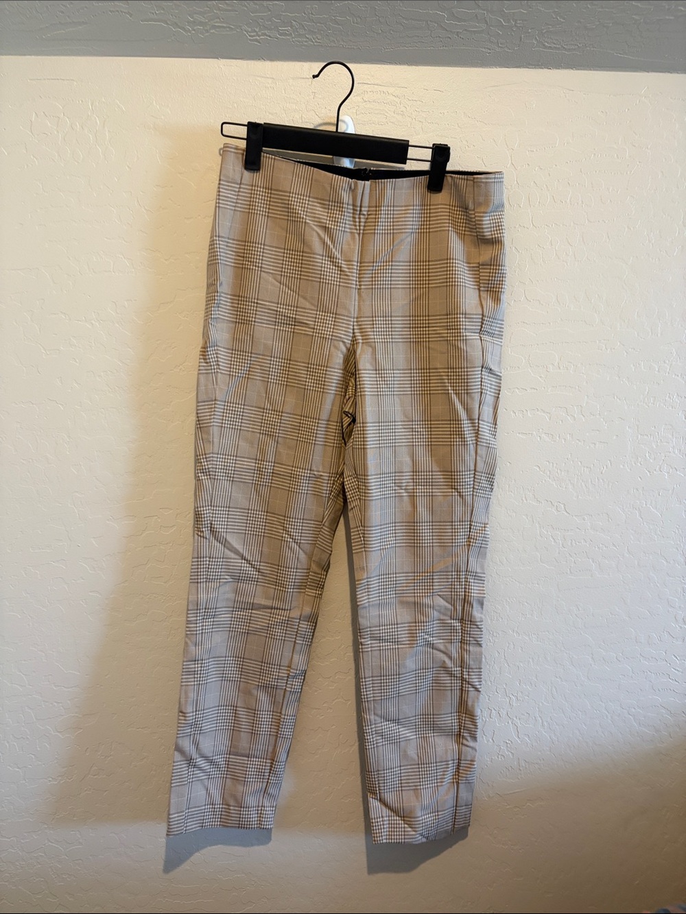 rag & bone Plaid Beige Dress Pants